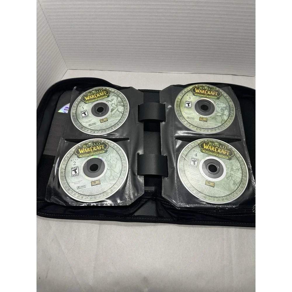 Vintage PC Game Lot – 124 Disc Only Windows CD-ROM Games, Doom, WoW, Diablo, Etc